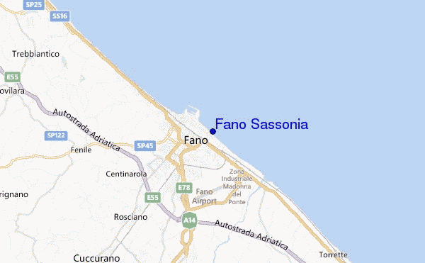 carte de localisation de Fano Sassonia