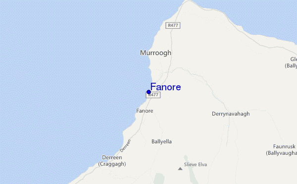carte de localisation de Fanore