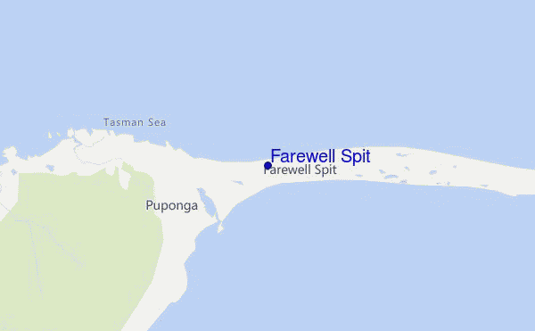 carte de localisation de Farewell Spit