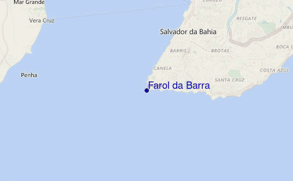 carte de localisation de Farol da Barra