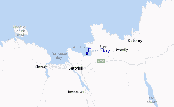 carte de localisation de Farr Bay