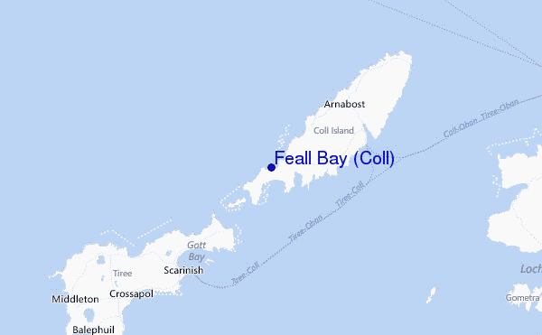 Feall Bay (Coll) Location Map