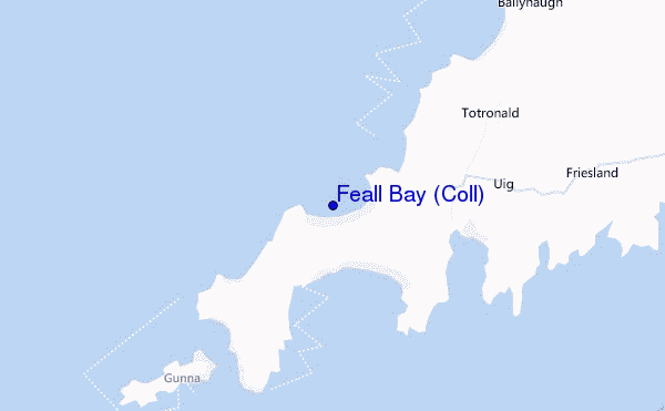 carte de localisation de Feall Bay (Coll)