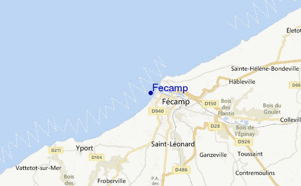 carte de localisation de Fecamp