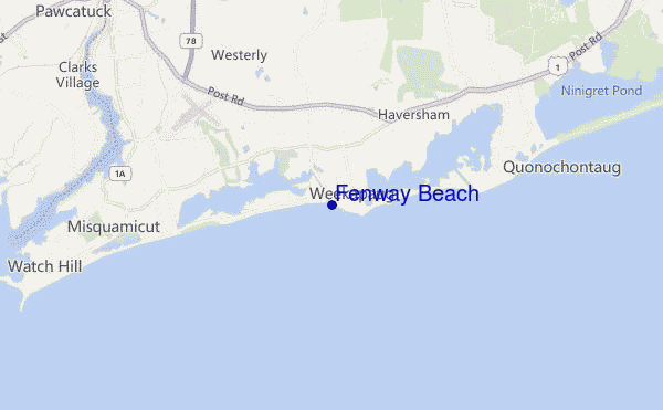 carte de localisation de Fenway Beach