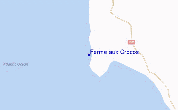 carte de localisation de Ferme aux Crocos