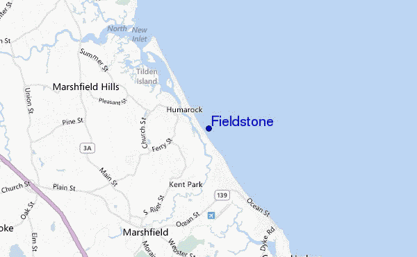 carte de localisation de Fieldstone