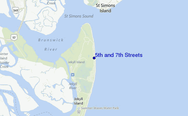 carte de localisation de 5th and 7th Streets