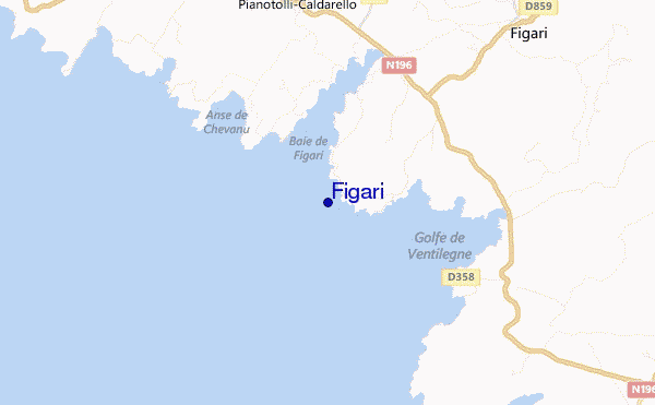 carte de localisation de Figari
