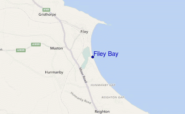 carte de localisation de Filey Bay