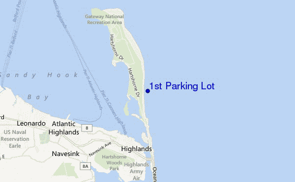 carte de localisation de 1st Parking Lot