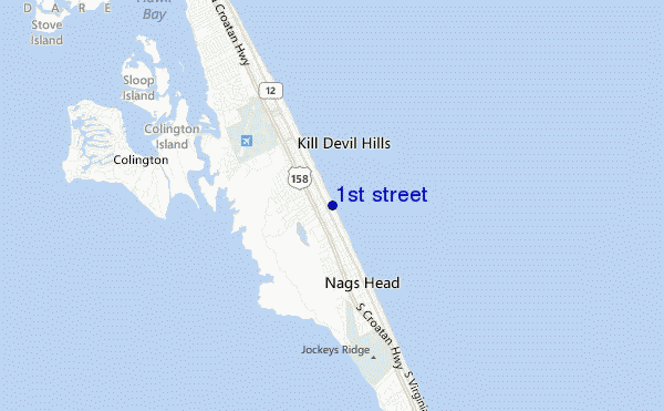 carte de localisation de 1st street