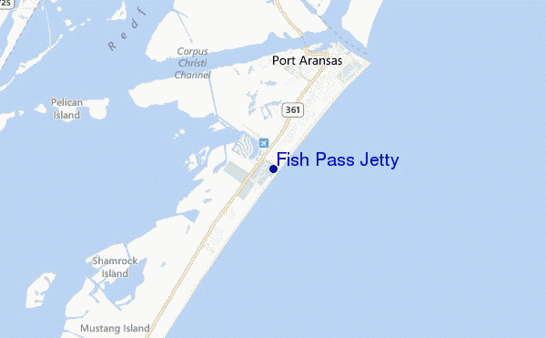 carte de localisation de Fish Pass Jetty
