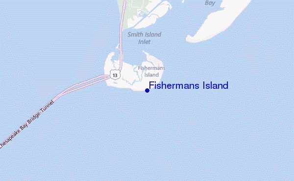 carte de localisation de Fishermans Island