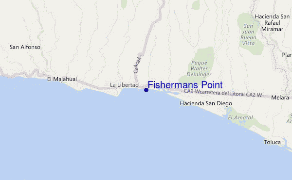 carte de localisation de Fishermans Point