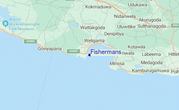 carte de localisation de Fishermans