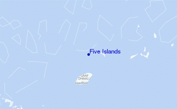 carte de localisation de Five Islands