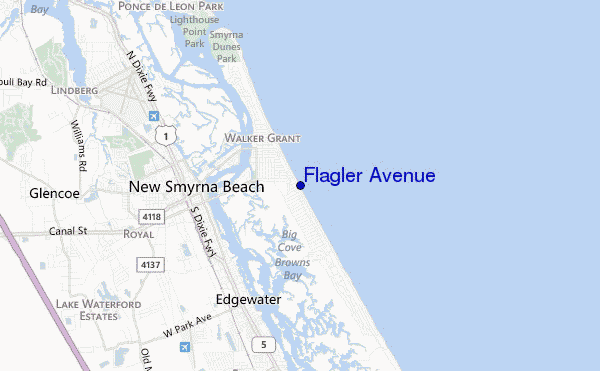 carte de localisation de Flagler Avenue
