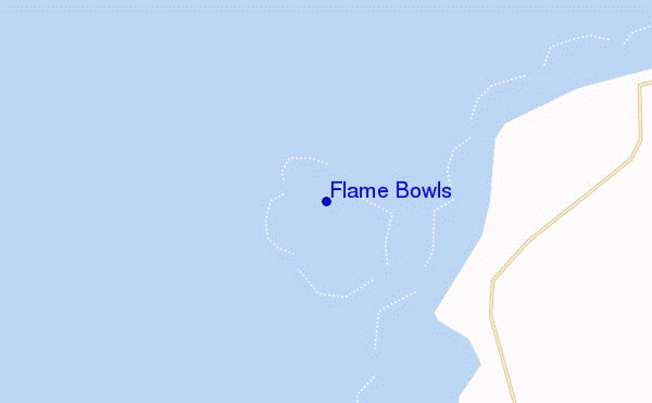 carte de localisation de Flame Bowls