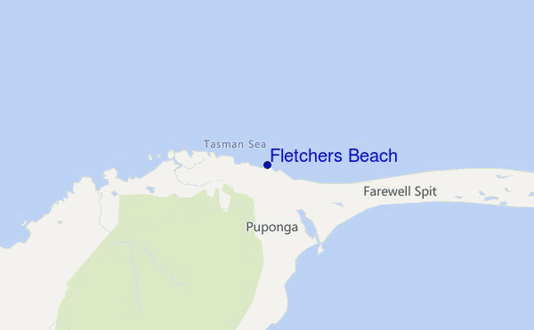 carte de localisation de Fletchers Beach