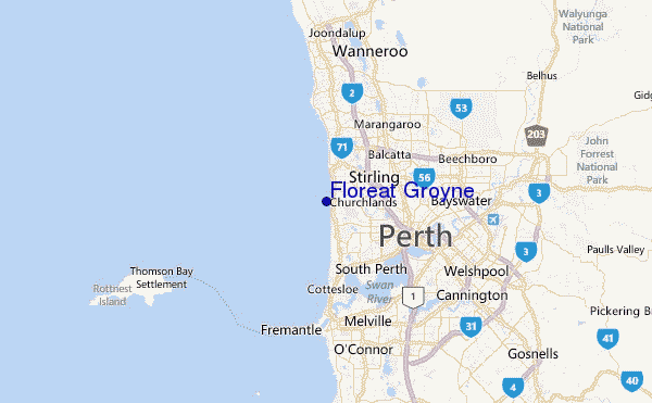 Floreat Groyne Location Map