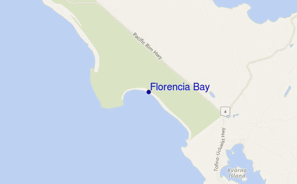 carte de localisation de Florencia Bay