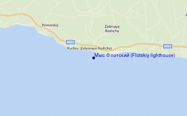 carte de localisation de Мыс Флотский (Flotskiy lighthouse)