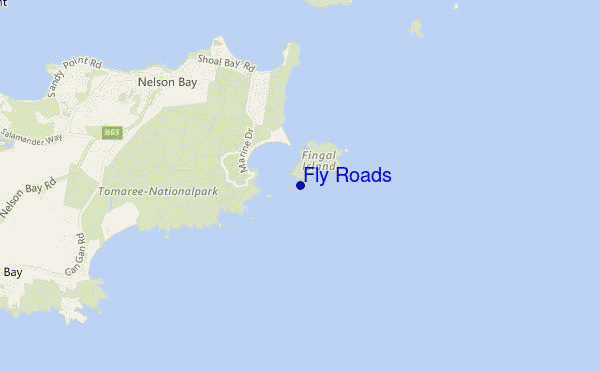 carte de localisation de Fly Roads