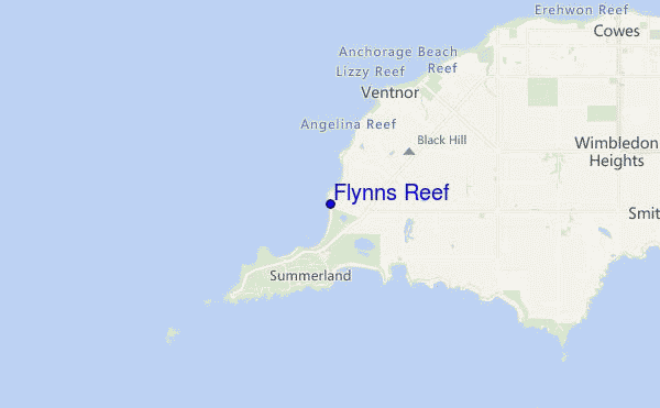 carte de localisation de Flynns Reef