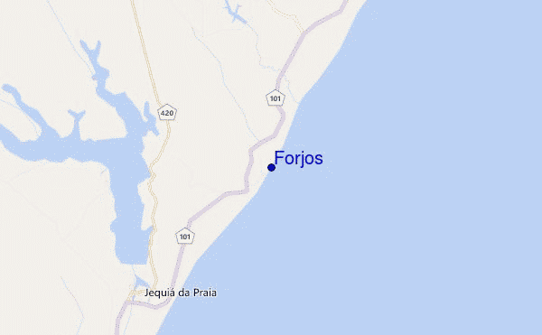 carte de localisation de Forjos