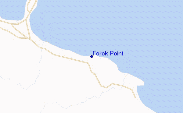carte de localisation de Forok Point