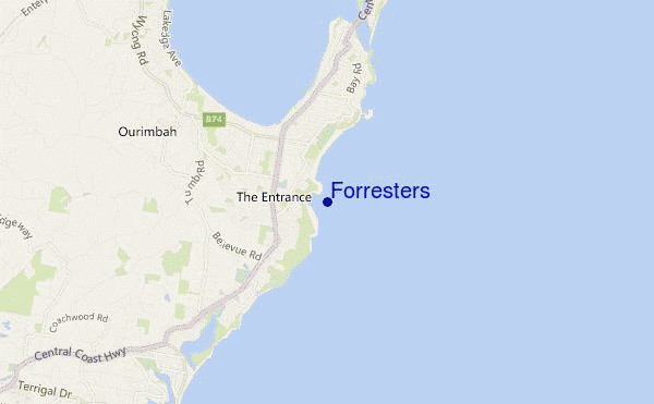 carte de localisation de Forresters