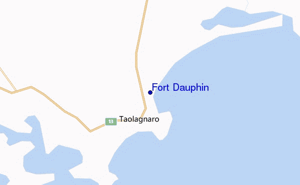 carte de localisation de Fort Dauphin