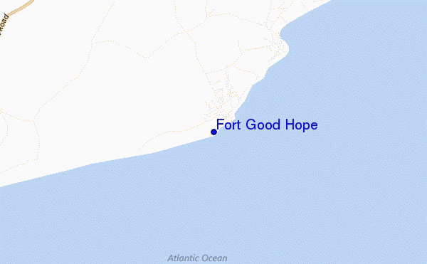 carte de localisation de Fort Good Hope