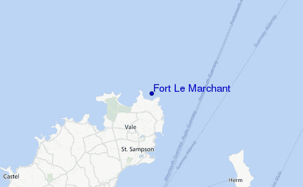 carte de localisation de Fort Le Marchant