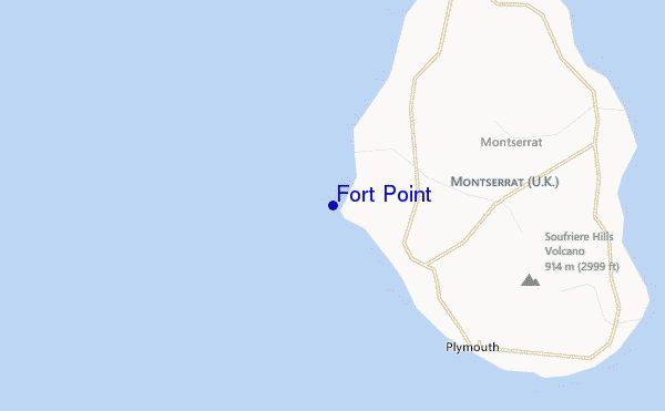 carte de localisation de Fort Point