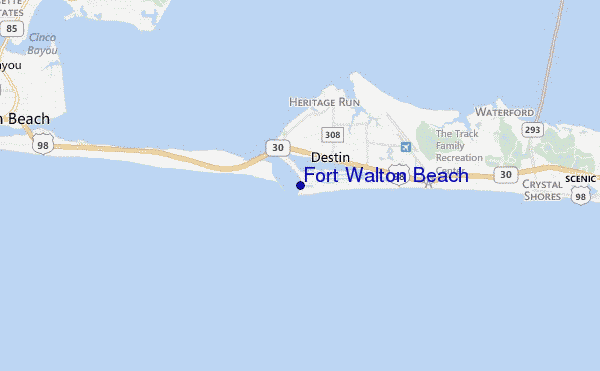 carte de localisation de Fort Walton Beach