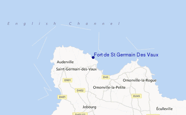 carte de localisation de Fort de St Germain Des Vaux
