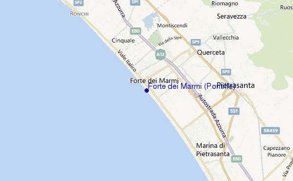 carte de localisation de Forte dei Marmi (Pontille)