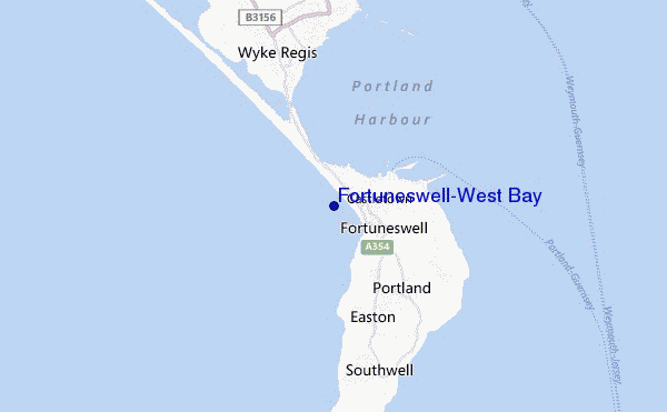 carte de localisation de Fortuneswell/West Bay