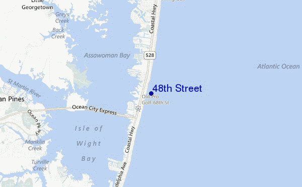 carte de localisation de 48th Street