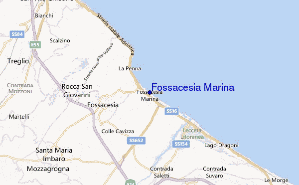 carte de localisation de Fossacesia Marina
