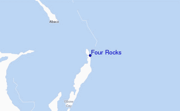 carte de localisation de Four Rocks