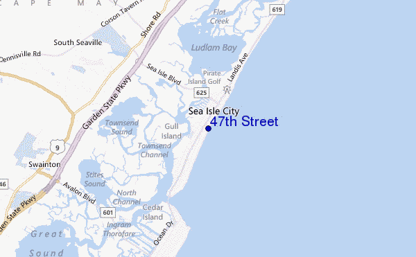 carte de localisation de 47th Street
