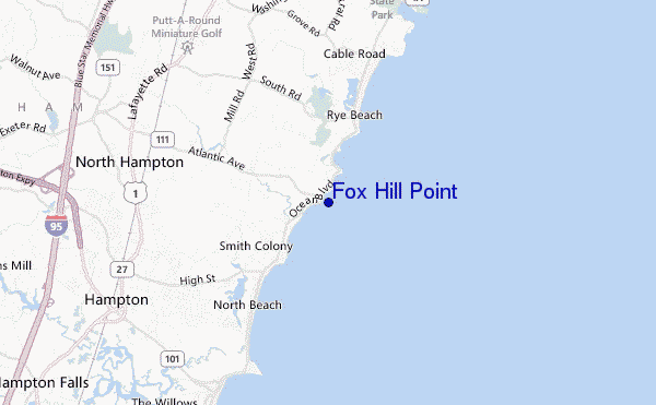 carte de localisation de Fox Hill Point