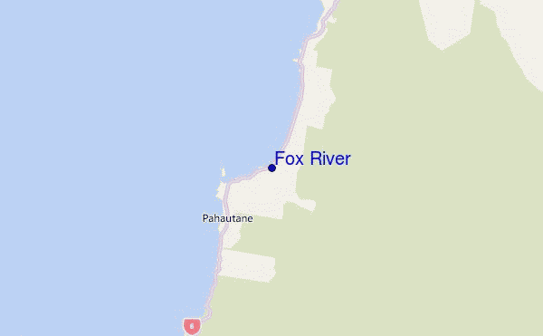 carte de localisation de Fox River