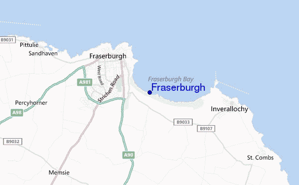 carte de localisation de Fraserburgh