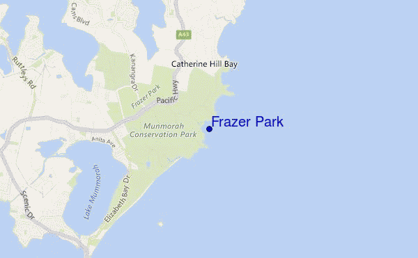 carte de localisation de Frazer Park