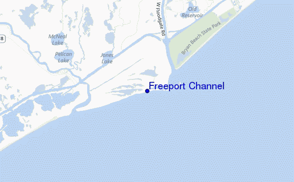 carte de localisation de Freeport Channel