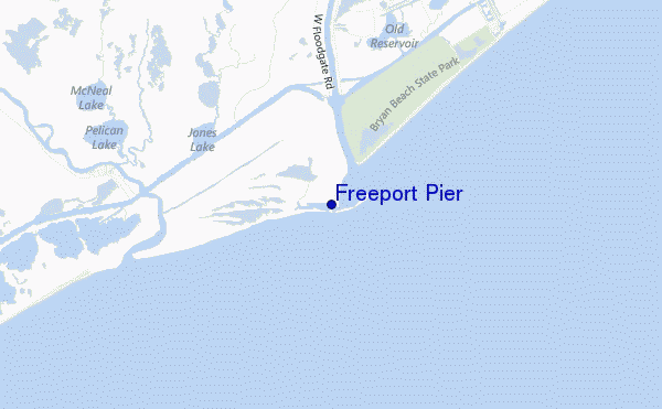 carte de localisation de Freeport Pier